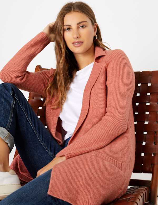 Ribbed Knitted Jacket