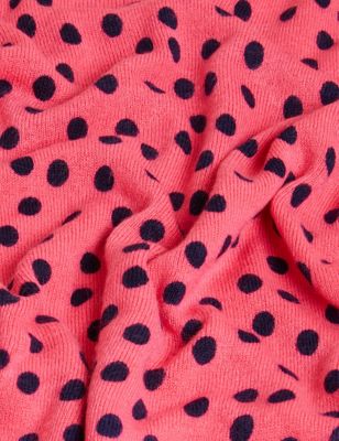 

Womens M&S Collection Supersoft Polka Dot V-Neck Jumper - Pink Mix, Pink Mix