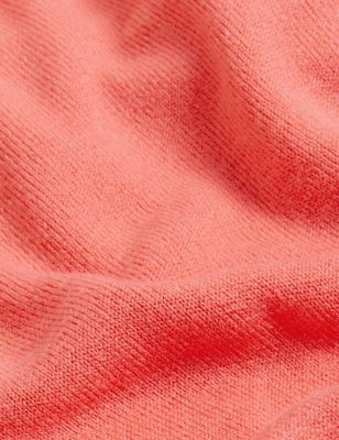 

Womens M&S Collection Supersoft V-Neck Jumper - Bright Coral, Bright Coral