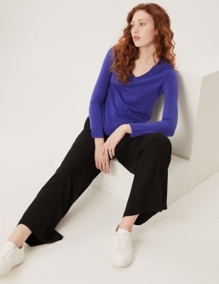 Supersoft V-Neck Jumper - DE