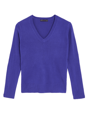 

M&S Collection Jersey supersuave con escote de picoWomens - Ultraviolet, Ultraviolet