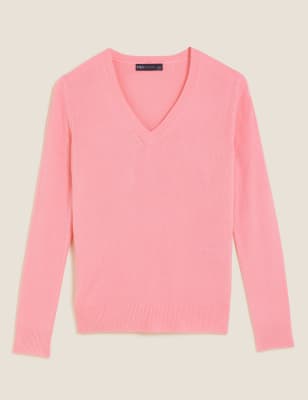 

M&S Collection Jersey supersuave con escote de picoWomens - Petal Pink, Petal Pink