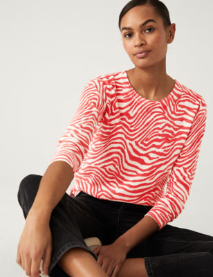 Supersoft Animal Print Crew Neck Jumper - PL