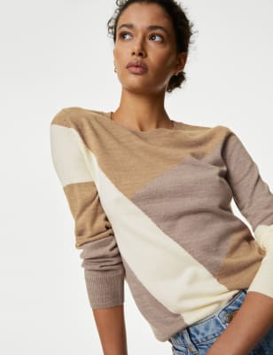 Marks and spencer round neck clearance jumper