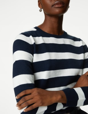 Supersoft Striped Crew Neck Jumper - JE