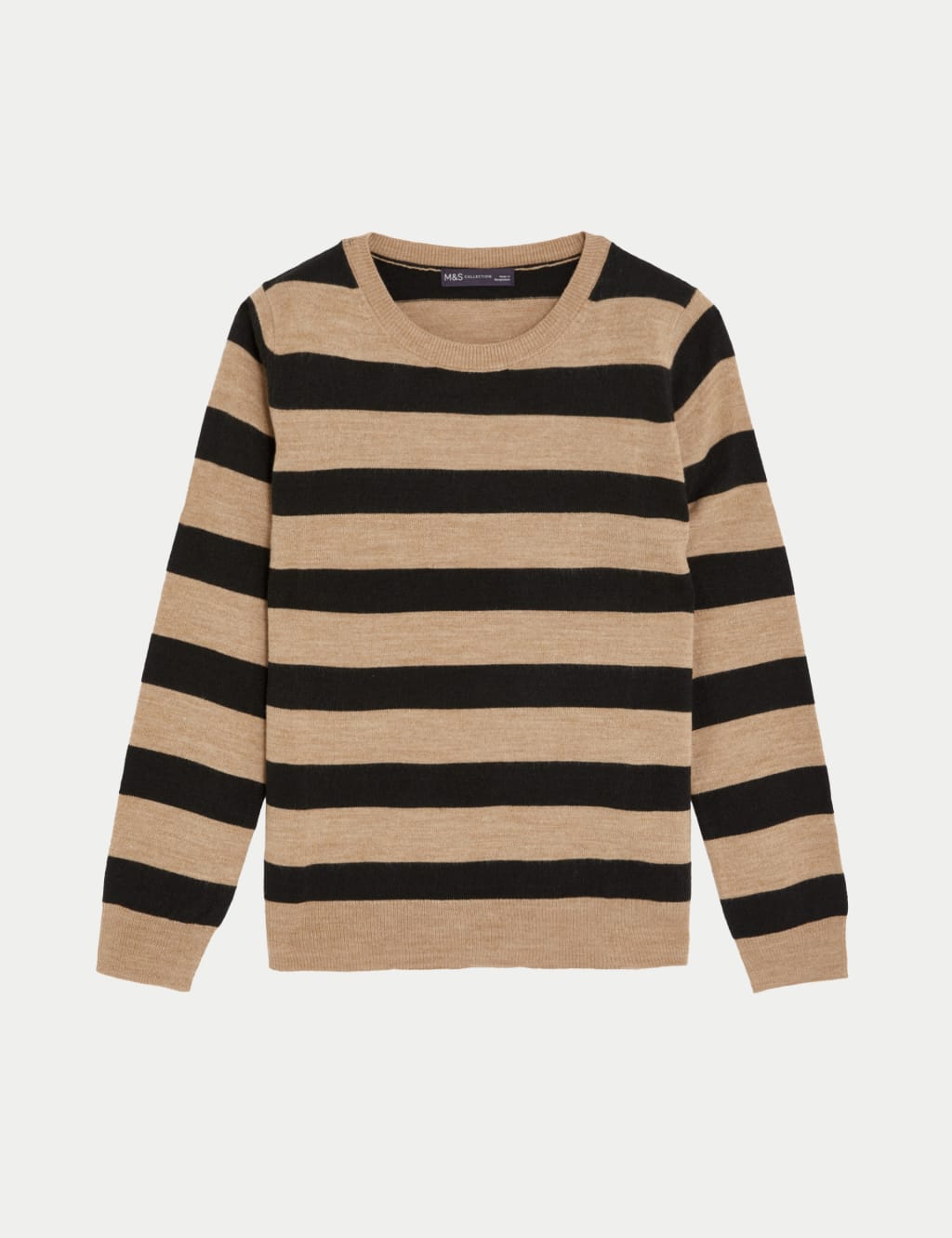 Supersoft Striped Crew Neck Jumper image 2