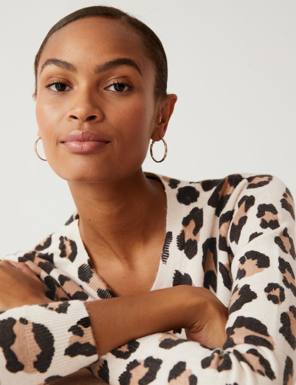 Marks and spencer shop leopard print jumper