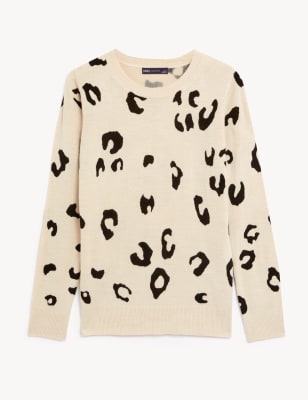 Marks and spencer animal hotsell print jumper