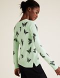 Supersoft Butterfly Crew Neck Jumper