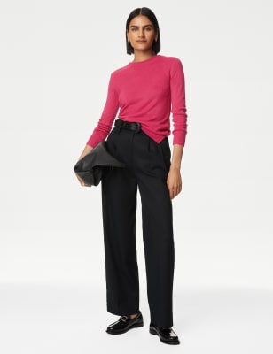 

Womens M&S Collection Supersoft Crew Neck Jumper - Cerise, Cerise