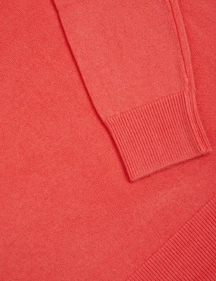 

Womens M&S Collection Supersoft Crew Neck Jumper - Bright Coral, Bright Coral