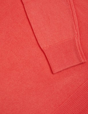 

Womens M&S Collection Supersoft Crew Neck Jumper - Bright Coral, Bright Coral