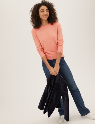 

M&S Collection Jersey con escote cerrado supersuaveWomens - Dusky Rose, Dusky Rose