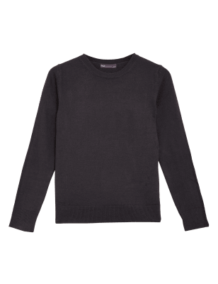 

M&S Collection Jersey con escote cerrado supersuaveWomens - Dark Navy, Dark Navy