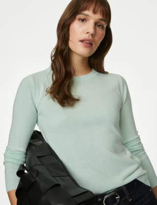 

Womens M&S Collection Superweicher Pullover mit Rundhalsausschnitt - Light Turquoise, Light Turquoise