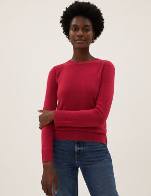 

Womens M&S Collection Supersoft Crew Neck Jumper - Hot Pink, Hot Pink