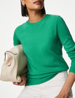 

M&S Collection Jersey con escote cerrado supersuaveWomens - Evergreen, Evergreen