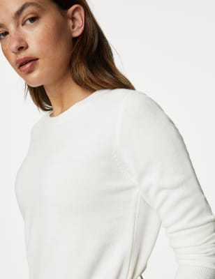 

Womens M&S Collection Supersoft Crew Neck Jumper - Ivory, Ivory