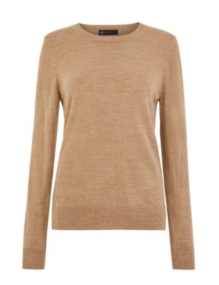 

Womens M&S Collection Supersoft Crew Neck Jumper - Camel, Camel