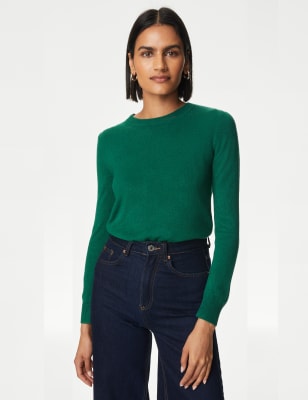 

Womens M&S Collection Supersoft Crew Neck Jumper - Pine Green, Pine Green