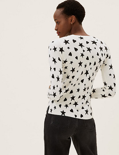 Supersoft Stars and Hearts Crew Neck Jumper