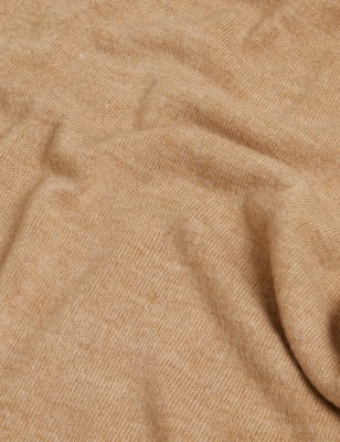 

M&S Collection Jersey de manga globo con cuello vuelto supersuaveWomens - Camel, Camel