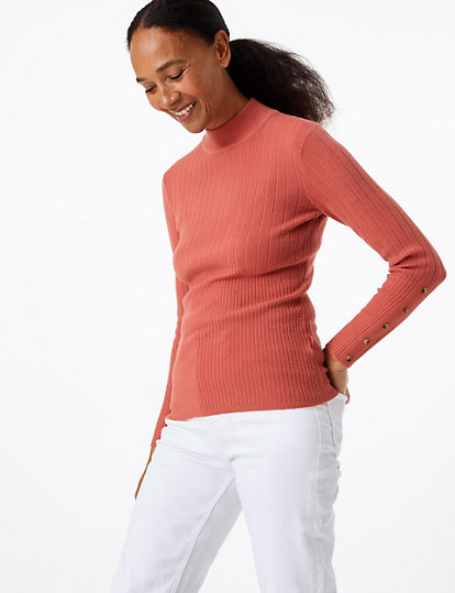 Ribbed Fitted Jumper