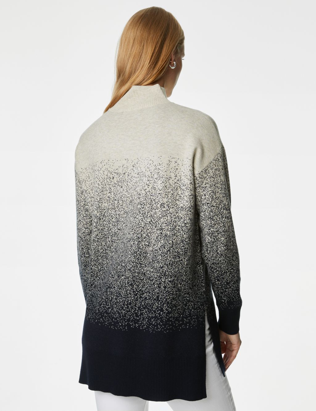 Soft Touch Ombre Funnel Neck Jumper image 5