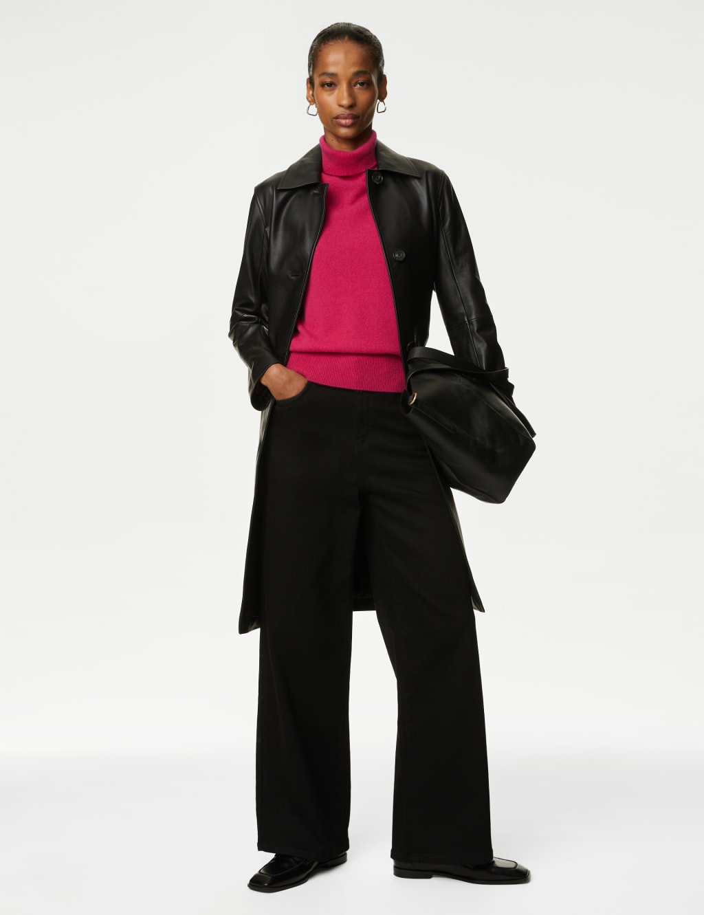 Pure Cashmere Roll Neck Jumper image 6