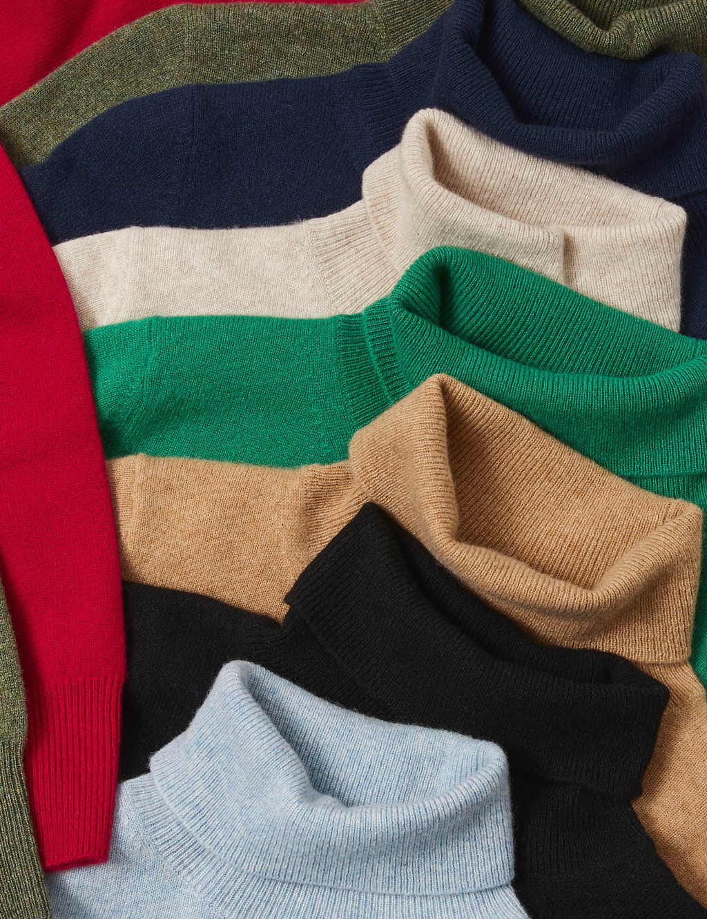 Pure Cashmere Roll Neck Jumper image 7