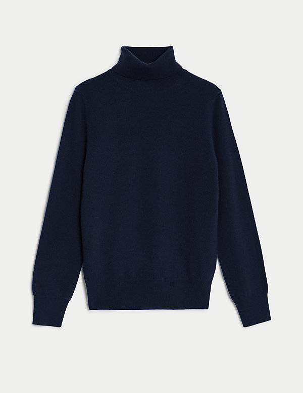 Pure Cashmere Roll Neck Jumper - TW