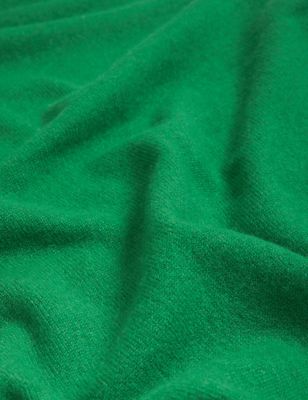Autograph Womens Pure Cashmere Roll Neck Jumper - 8 - Green, Green,Scarlet,Cerise,Medium Navy,Black,Grey Blue,Khaki Marl,Oatmeal Mix