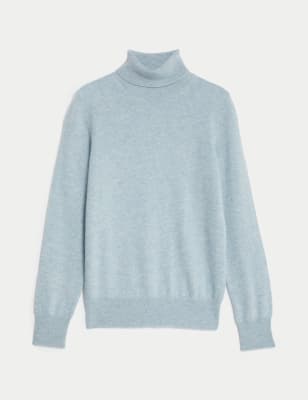

Autograph Jersey 100% cashmere de cuello vueltoWomens - Grey Blue, Grey Blue