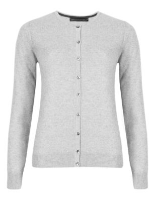 Pure Cashmere Round Neck Cardigan | M&S Collection | M&S