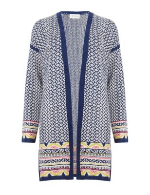Open Front Blanket Cardigan | Indigo Collection | M&S