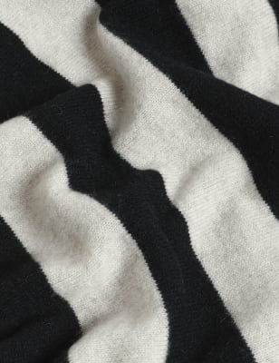 

Womens Autograph Pure Cashmere Striped Jumper - Black Mix, Black Mix