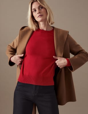 

Womens Autograph Pure Cashmere Crew Neck Jumper - Red, Red