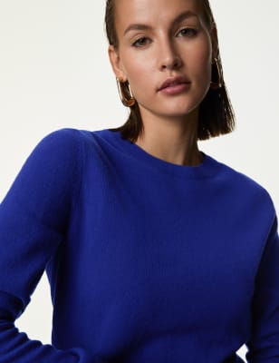 

Womens Autograph Pure Cashmere Crew Neck Jumper - Electric Blue, Electric Blue
