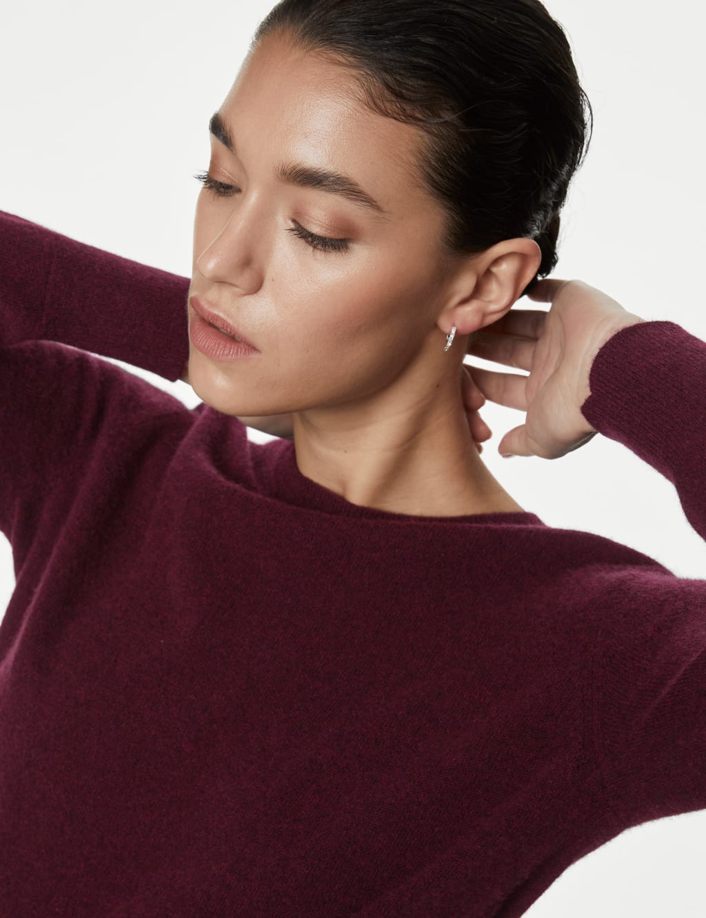 Pure Cashmere Crew Neck Jumper image 3