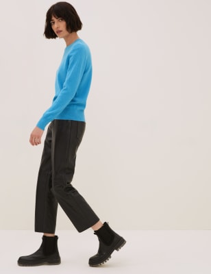 

Womens Autograph Pullover aus reinem Kaschmir mit Rundhalsausschnitt - Medium Turquoise, Medium Turquoise