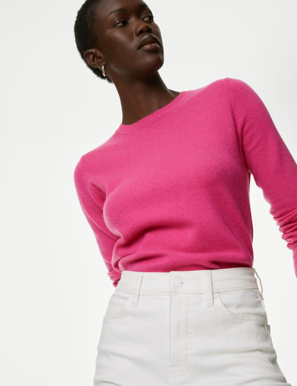 Pure Cashmere Crew Neck Jumper image 3