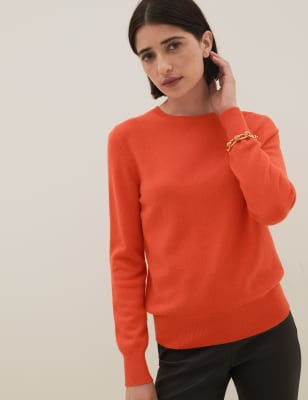 

Womens Autograph Pure Cashmere Crew Neck Jumper - Tomato, Tomato