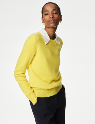 

Womens Autograph Pure Cashmere Crew Neck Jumper - Sunshine, Sunshine