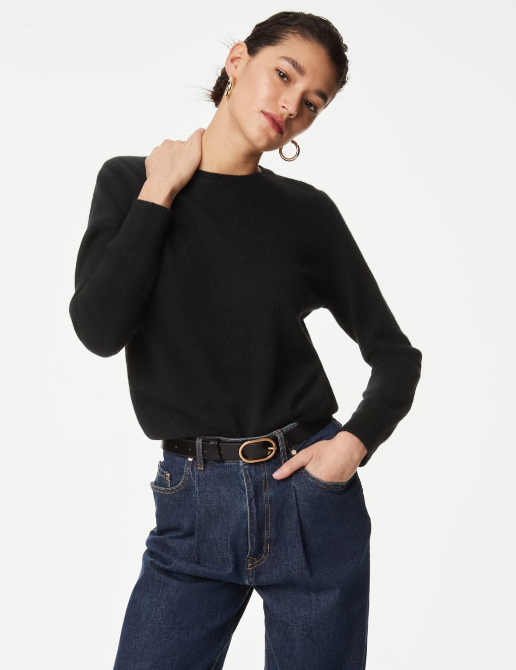 Pure Cashmere Crew Neck Jumper image 1