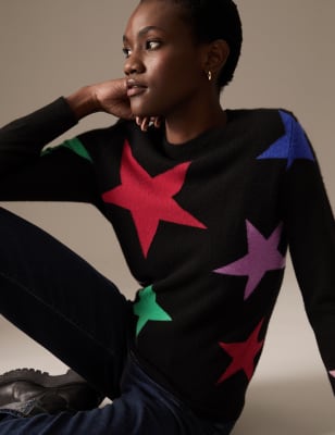 M&s cashmere star on sale jumper