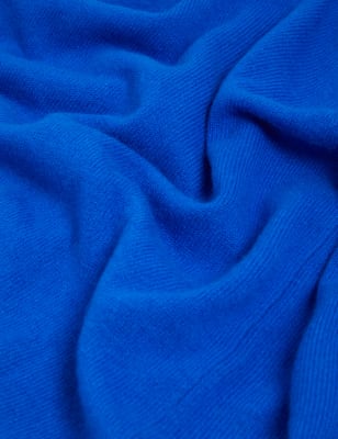 

Womens Autograph Pure Cashmere Crew Neck Cardigan - Medium Blue, Medium Blue