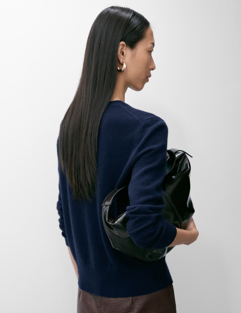 Pure Cashmere Crew Neck Cardigan image 4