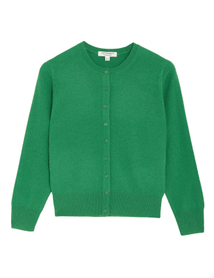 

Autograph Cárdigan 100% cashmere con escote cerradoWomens - Green, Green