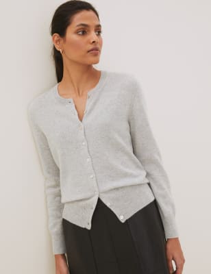 Gilet 100&nbsp;% cachemire &agrave; encolure ronde