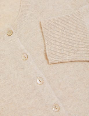 

Womens Autograph Pure Cashmere Crew Neck Cardigan - Natural, Natural
